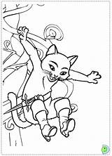 Puss Boots Coloring Pages Cat Kitty Color Colouring Printable Dinokids Pus Softpaws Booted Print Prints Last Thrilling Adventure Action Library sketch template