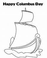 Columbus Coloring Pages Ships Familyholiday Color Holiday sketch template