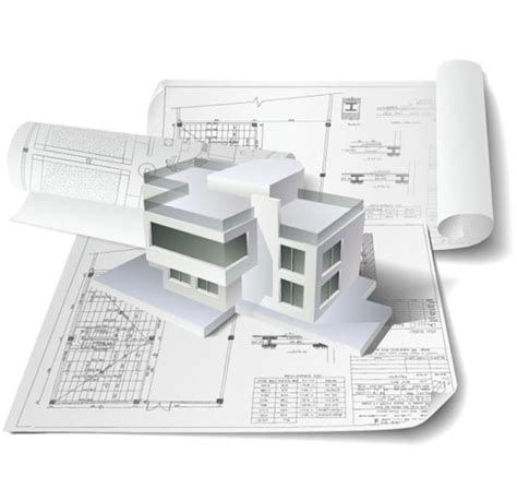 building plan drawings vector