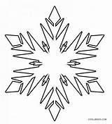 Snowflake Schneeflocke Cool2bkids Ausdrucken Snowflakes sketch template