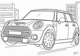 Mini Cooper Coloring Pages Printable Supercoloring Drawing Kids Colouring sketch template