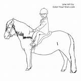 Coloring Saddle Pony Shetland English Pages Under Color Rider Line Club Drawings Index 500px 9kb Own sketch template
