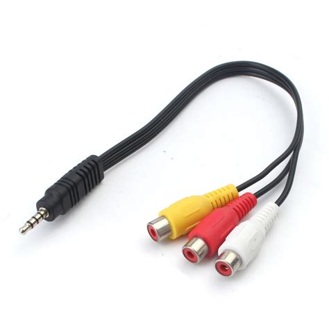 mm mini av male   rca female audio video cable stereo jack adapter cord alexnldcom