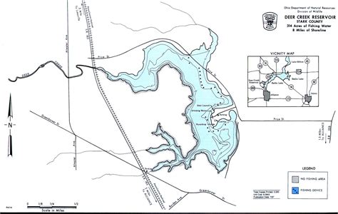 deer creek reservoir map  gofishohiocom  premier ohio