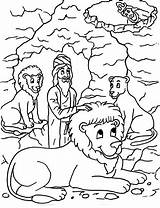 Lions Mewarnai Cerita Singa Sekolah Alkitab Minggu Gua Story Leones Foso Sabbath Daud Ceria Yonatan Vbs sketch template