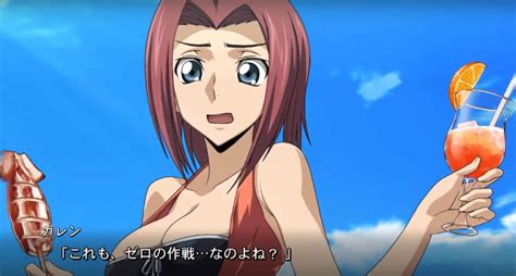 Kallen De Code Geass Luce Su Traje De Baño En Un Evento Colaborativo