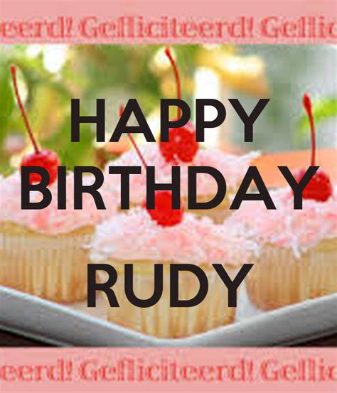 happy birthday rudy poster matje  calm  matic