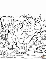 Triceratops Ausmalbild Ausdrucken sketch template