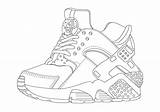 Nike Force sketch template