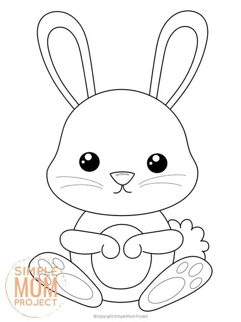 printable forest rabbit coloring page rabbit colors animal