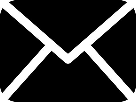 mail black envelope symbol svg png icon