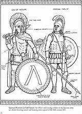 Coloring Ancient Greek Greece Sparta Pages History Warriors City Dover Publications States Doverpublications Grecia Antica Warrior Lineart Colouring Samples Welcome sketch template