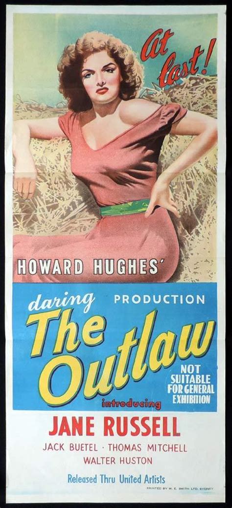 the outlaw original daybill movie poster jane russell jack