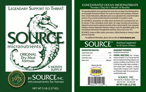 source original powder concentrate source micronutrients