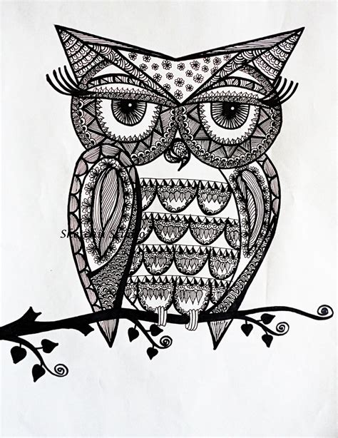 doodle owls  coloring pesquisa  google coloring  adults