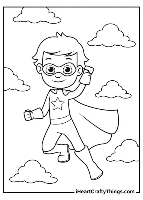 superhero coloring pages   printables