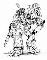 Robotech Expeditionary Marines Mecha Macross Palladium Gundam Transformers Cyberpunk Futuristic sketch template