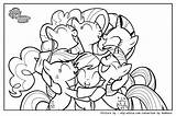 Pony Hug sketch template