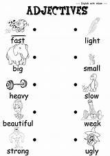 Preschool Adjectives สต บาล สอ นอน ประเภท นค คำ sketch template