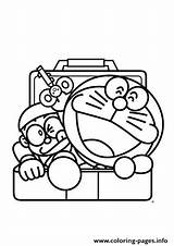 Doraemon Coloring Locker Pages Comes Nobita Printable Getdrawings Print Drawing Getcolorings Movie sketch template