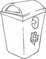 Poubelle Garbage Recyclage Rifiuti Recycle Environment sketch template