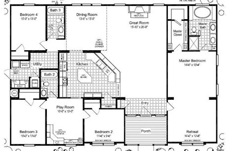 bedroom modular homes floor plans elegant triple wide mobile home floor plans las brisas