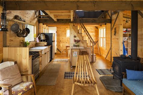 wee ely living room  kitchen tiny house cabin tiny cabin cabin design