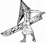 Silent Hill Head Pyramid Drawing Google Konami Nurse Search Minitokyo Tattoo sketch template