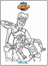 Danger Colorare Capitan Disegni Cartoni Avventure Animati Jace Cartone Nickelodeon Colorier Thunderman Bambini Lineart Colora Animato Pepe Henri Dangers Colori sketch template