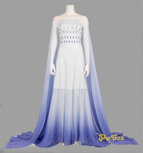 elsa costume frozen 2 elsa white cosplay dress for adult and etsy