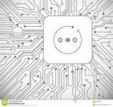 Socket Circuit Board Preview Fotosearch Engineering sketch template