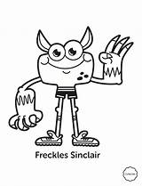 Gonoodle Champ Freckles Sinclair Designlooter sketch template