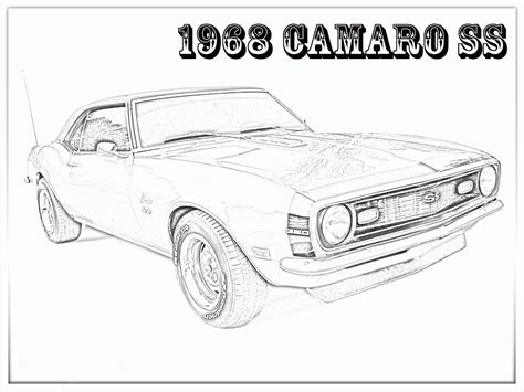 camaro ss pages coloring pages