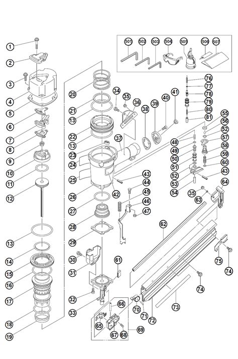 hitachi nraa parts list hitachi nraa repair parts oem parts  schematic diagram