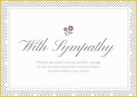 Sympathy Card Templates Free Download Of Sympathy Card Template Mac
