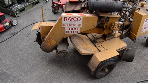 rayco rg  jr hydraulic stump cutter grinder kohler hp youtube