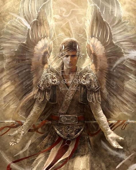 digital art by eve ventrue concept art and character angel warrior male angels angel art