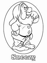 Coloring Pages Dwarf Grumpy Getcolorings Dwarfs Seven sketch template