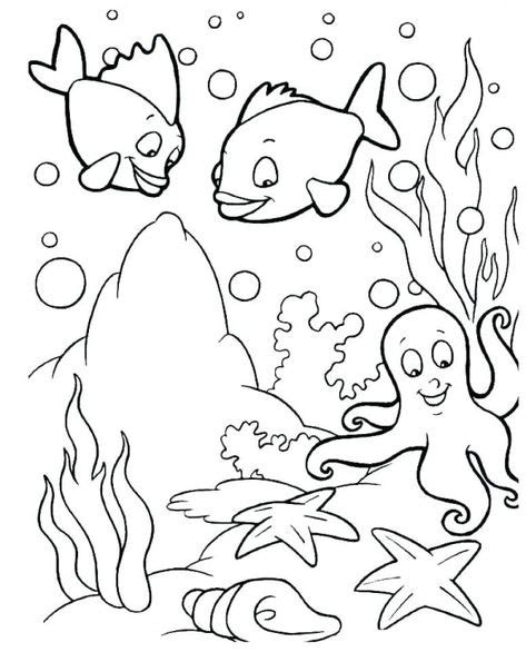 sea coloring pages ocean coloring pages fish coloring page