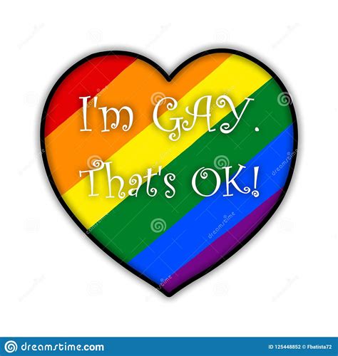 Rainbow Gay Pride Flag Heart Symbol Of Sexual Minorities