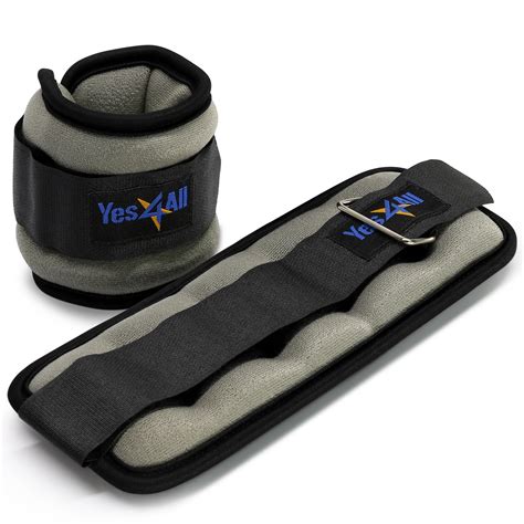 yesall set   ankle weights wrist weights  adjustable strap perfect  walking