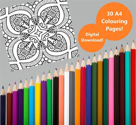 colouring pages  colouring pages perfect  adults  etsy