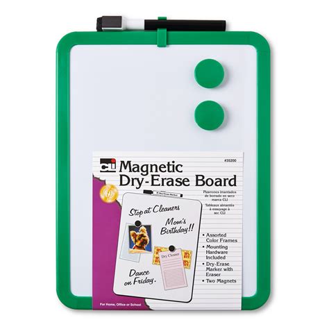 teachers lounge framed magnetic dry erase board  marker