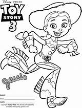 Coloring Toy Story Pages Jessie Disney Characters Colouring Cowgirl Clipart Popular Coloringhome Library sketch template