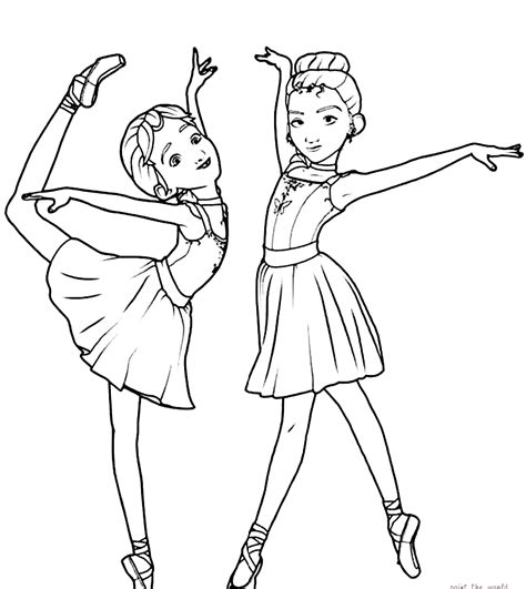 dancing coloring pages printable
