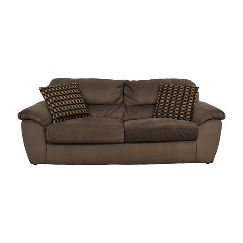 bobs discount furniture bobs furniture brown bailey  cushion sofa sofas