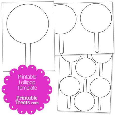 printable lollipop template lollipop templates  printable tags