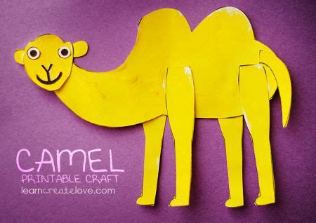 cool camel crafts  toddlers  preschoolers cool kids crafts