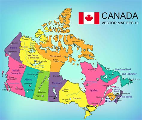 canada map  provinces share map