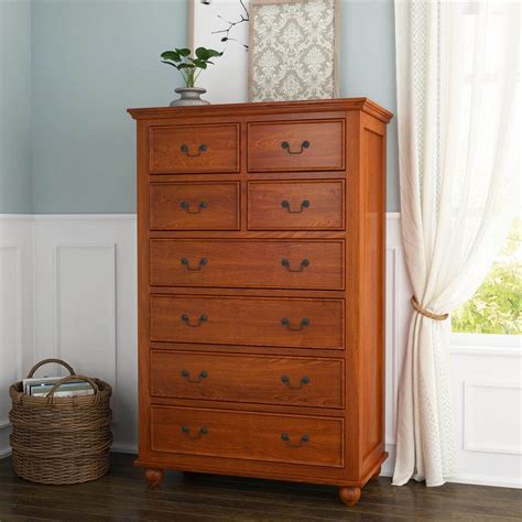 delanson solid mahogany wood tall bedroom dresser   drawers